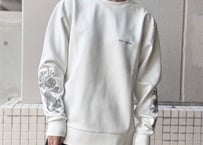 【全3色】スウェード袖バラ刺繍カットソー　51700701