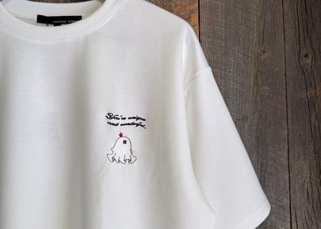 【全3色】ゴースト刺繍ポンチ半袖Tシャツ　235582