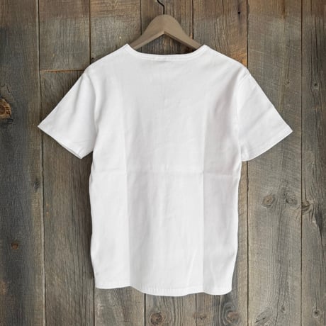 胸刺繍 テレコVネック半袖Tシャツ【ショート丈／タイト／メンズ】 235587