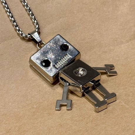 チェーンロボットネックレス アクセサリー メンズ フリーサイズ NL111