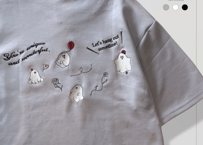 【全3色】ゴースト刺繍ポンチ半袖Tシャツ　235582