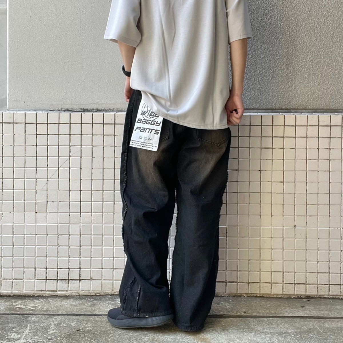 VIH20A コーティング デニム バギー archive asapmode VIH20A