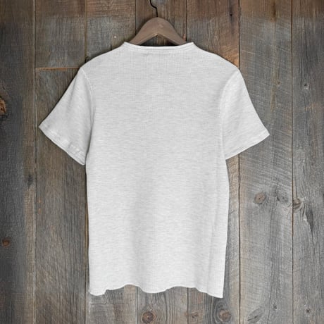Tシャツ メンズ ワッフル素材 ヘンリーネック カジュアル 026604