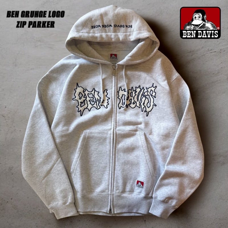 全2色】BEN グランジロゴZIPパーカー 25780052 | VARG Giraf