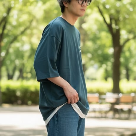 接触冷感Tシャツ レーヨン混 半袖 カジュアル メンズ 53700709