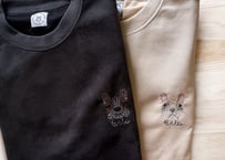 【全3色】スウェードタッチ アニマル刺繍長袖スウェット　Q25-406-41S
