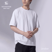 【全2色】エクストラタッチムジ半袖Tシャツ　235585