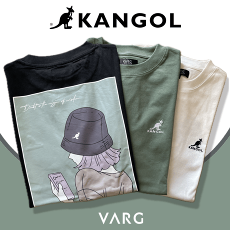KANGOL コットン イラストTシャツ（A柄） ユニセックス VAKG24150G