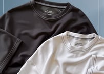 【全3色】ソフトダンボール配色ステッチTシャツ　12629040