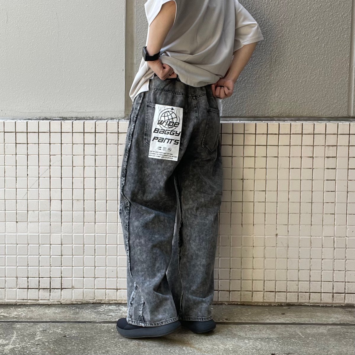 全2色】サイドフリンジバギーデニム 890729 | VARG Giraffe larch