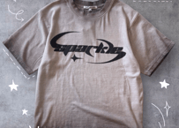 【全2色】短丈スプレー加工テレコ半袖Tシャツ　235591