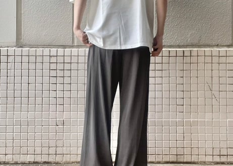 【全3色】楊柳リラックスワイドパンツ　RV8910