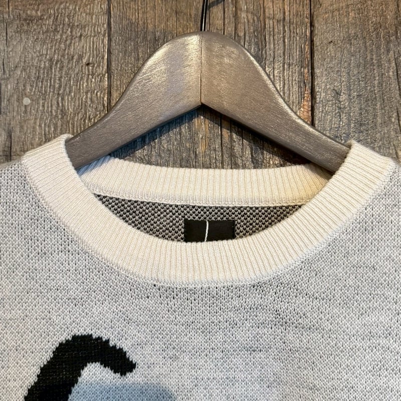 全3色】両面アニマルJQDニット E25342L | VARG Giraffe larch