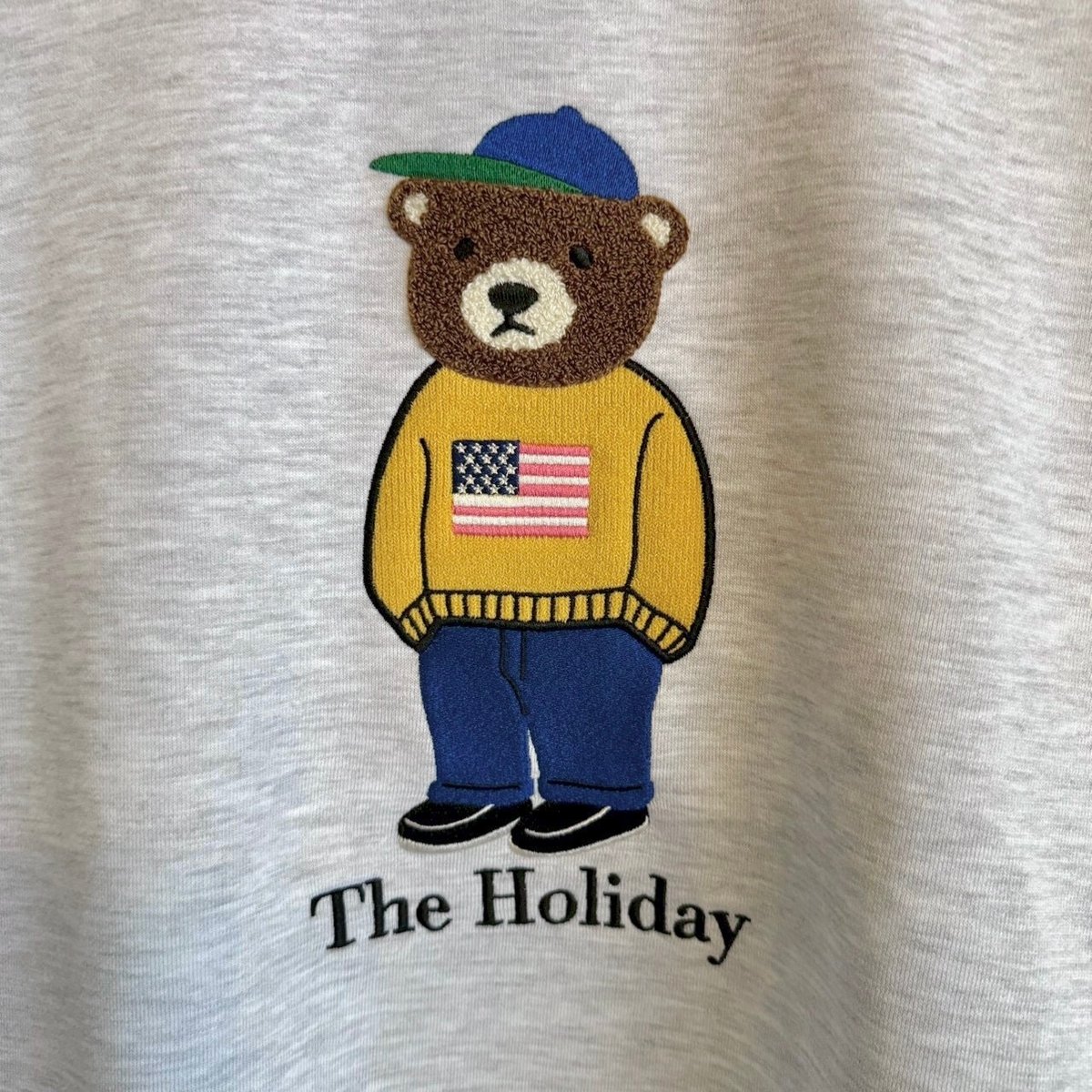 全3色】 クマ刺繍裏毛長袖スウェット Q25-413-41G | VARG Giraff