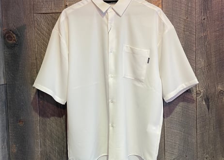【全4色】ナチュラルストレッチ半袖エステルシャツ　　24217