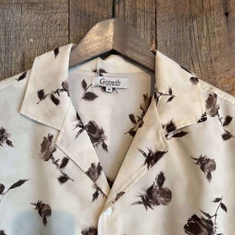 花柄シャツ ポリエステル オープンカラー メンズ 252-3620