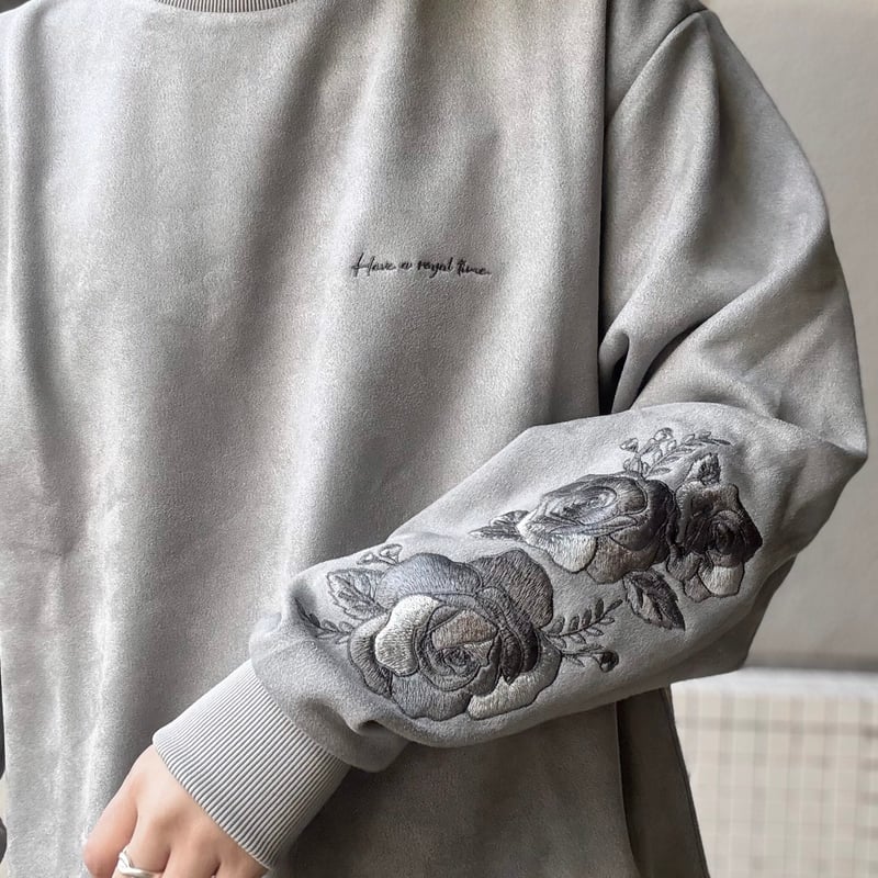 値下げOZZONESTE薔薇刺繍ケープ(グレー) 値下げOZZONESTE薔薇刺繍ケープ(グレー)