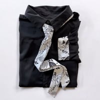 【全2色】 柄ネクタイ付長袖シャツ　　　51703602
