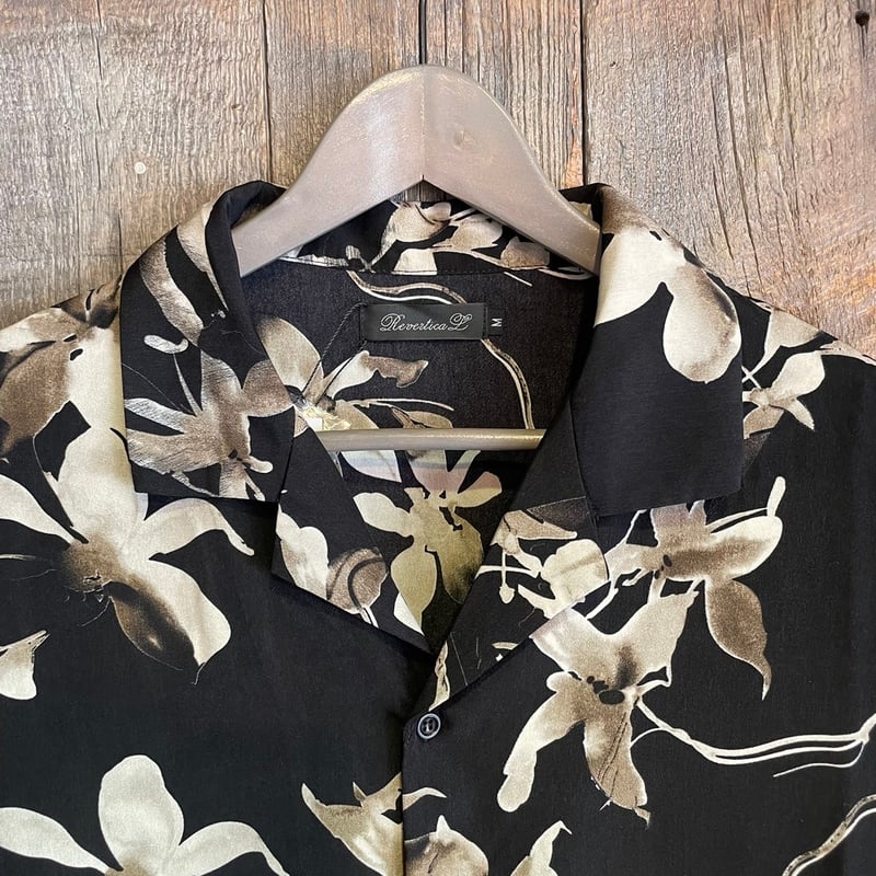 総柄半袖エステルオープンカラーシャツ（I柄） RV8960 | VARG Giraffe