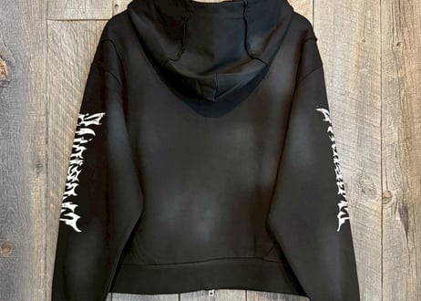 【全2色】スプレー加工裏毛フルZIPパーカー　220192