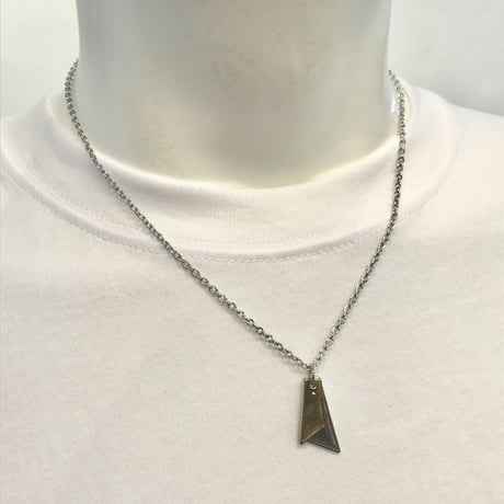 チェーンネックレス 変形ダブルプレート メンズ アクセサリー NL3537-20-147