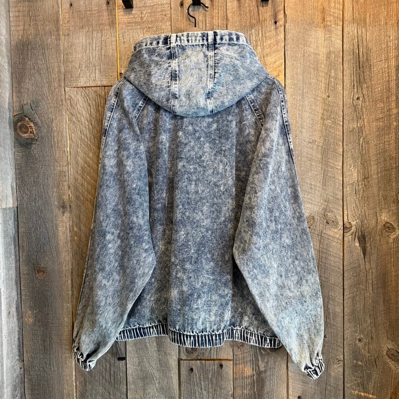 全2色】ケミカルデニムフードジャケット 224329 | VARG Giraffe larch