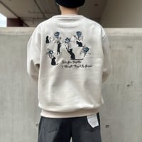 スウェットトップス スウェード素材 ゆったり カジュアル メンズ 261-3956