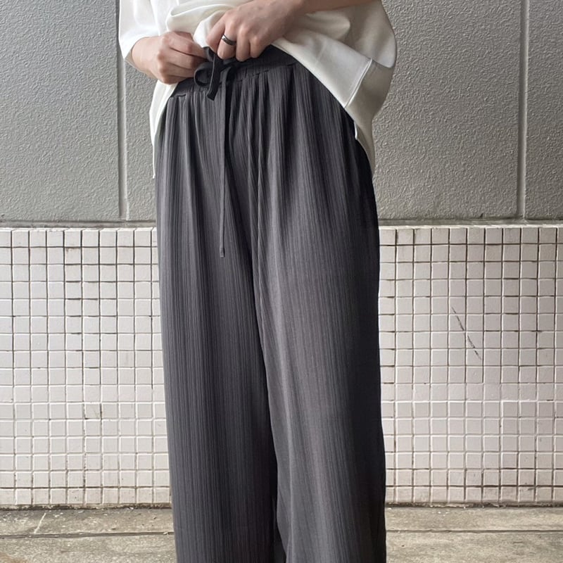 Ys ワイドパンツ 全3色】楊柳リラックスワイドパンツ RV8910 | VARG Giraffe larch