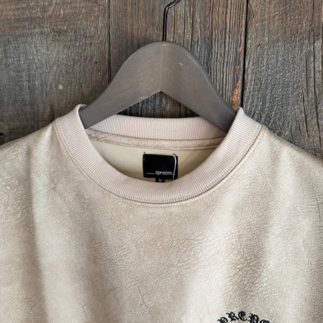 【全3色】　クラックスウェード半袖Tシャツ　E26020S