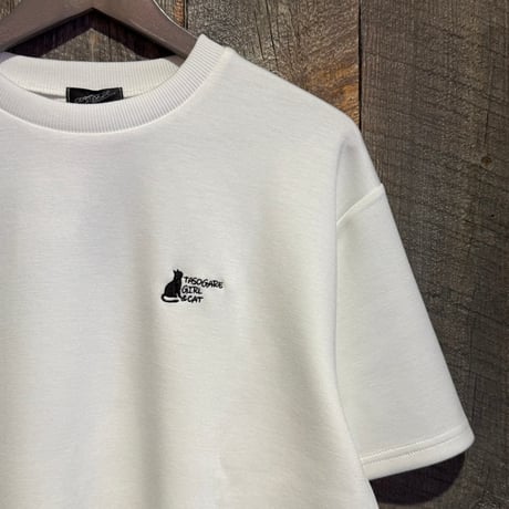 TASOGAREポンチ半袖Tシャツ ネコ花 メンズ63700705