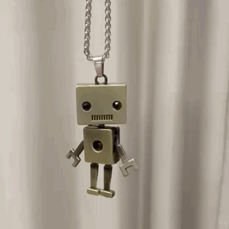 チェーンロボットネックレス アクセサリー メンズ フリーサイズ NL111