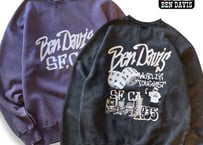 【全2色】 BEN DAVISパウダーブリーチ裏起毛スウェット　25380017