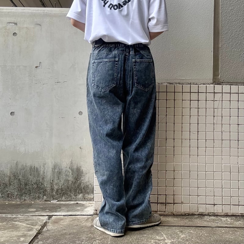 全2色】ケミカルワイド5ポケデニムパンツ 4S-H767 | VARG Giraffe