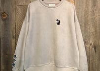 【全3色】　ローズCATスウェードタッチ長袖スウェット　253-3066