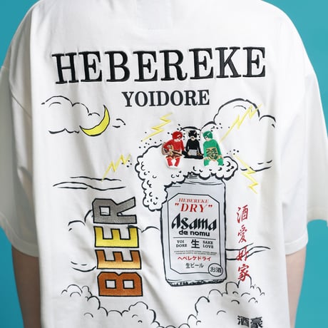 YOIDORE　KAMINARISAMA 半袖Tシャツ  オーバーサイズ ワイドシルエット 826205