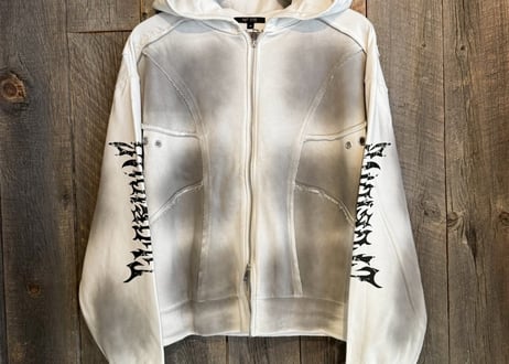 【全2色】スプレー加工裏毛フルZIPパーカー　220192