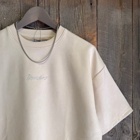 【全2色】ネックレス付スウェードタッチ半袖Tシャツ　　N26-407-21S