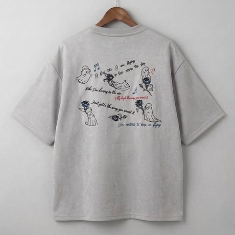 スウェードTシャツ ファントム刺繍 半袖 262-3106