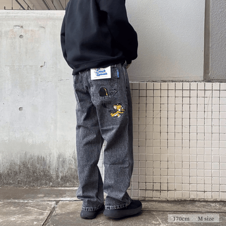 デニムパンツ コットン混 カジュアル メンズ 24170900