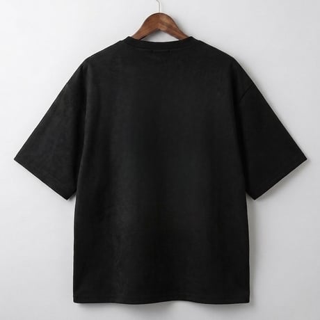 スウェードTシャツ ハート猫刺繍 半袖 カジュアル メンズ 262-3126