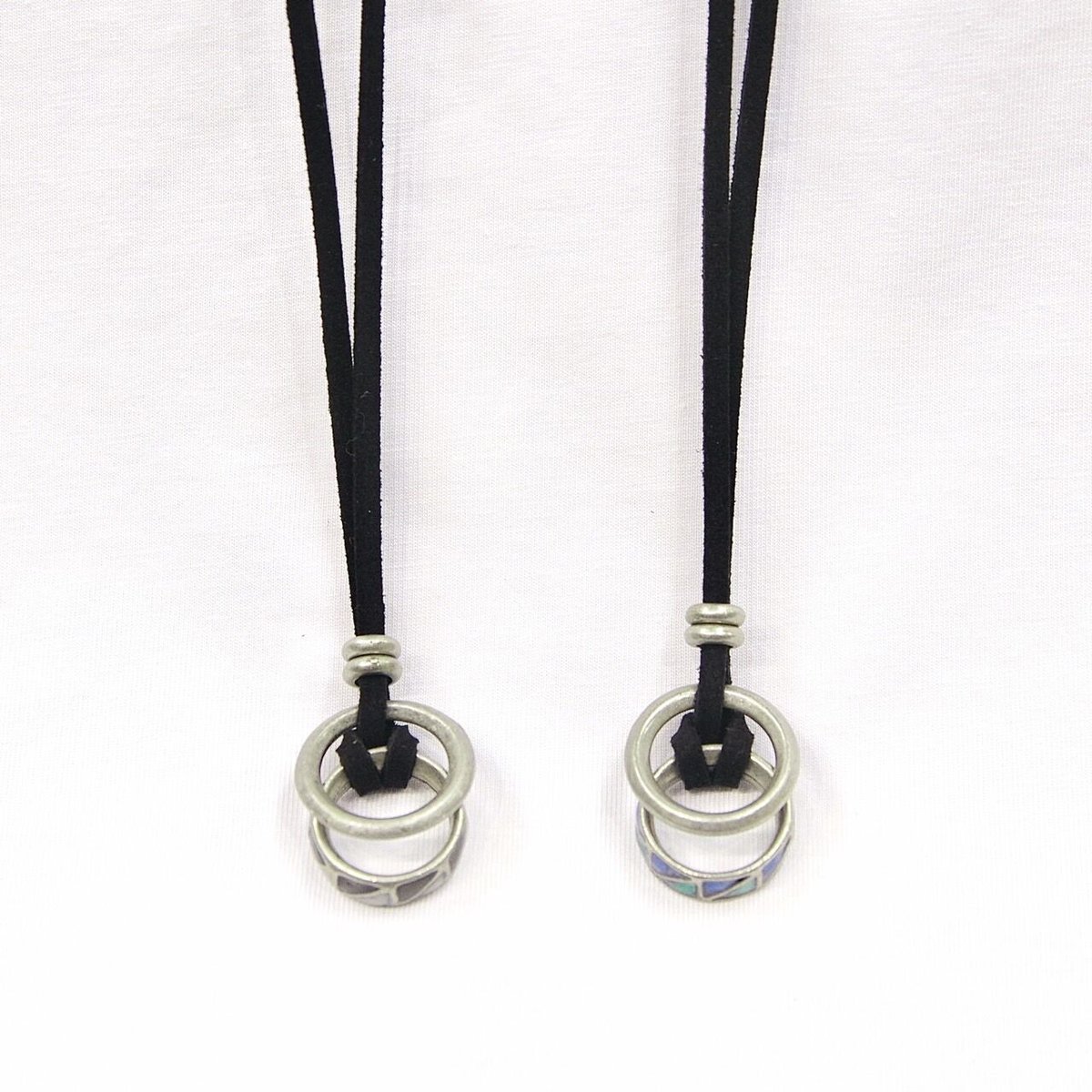 全2色】カラーダブルリング ネックレス N-06 | VARG Giraffe larch