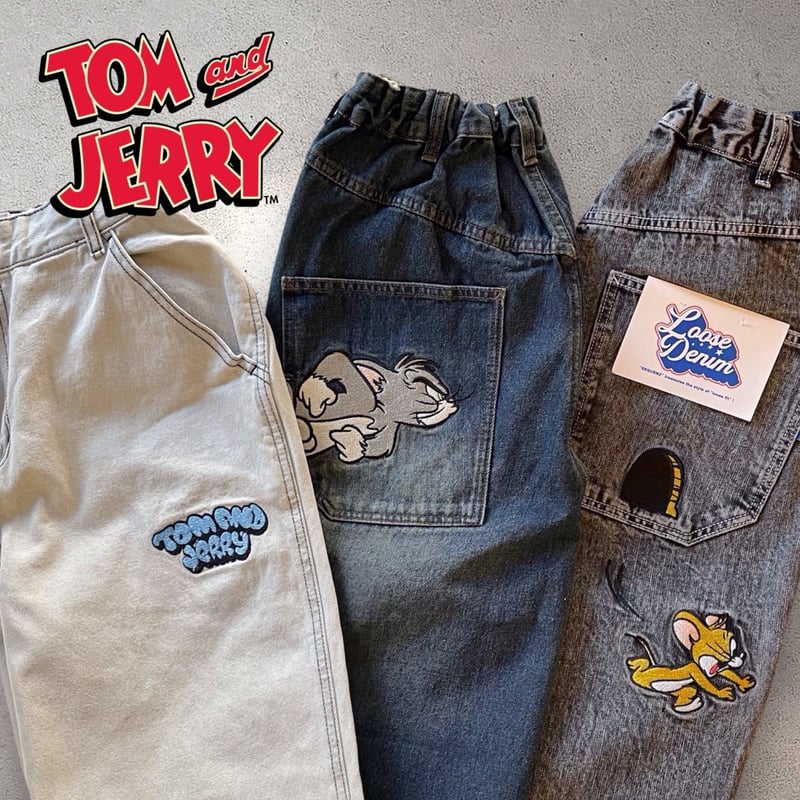 全3色】トムジェリデニムパンツ 24170900 | VARG Giraffe larch