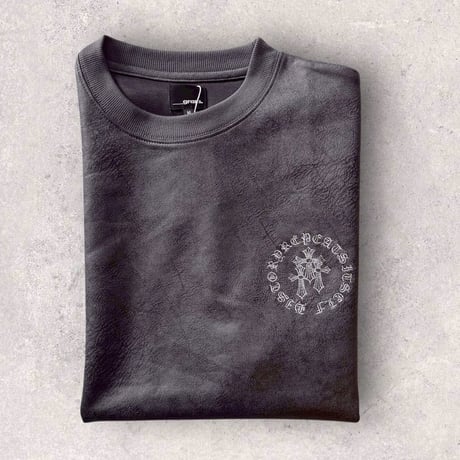 【全3色】　クラックスウェード半袖Tシャツ　E26020S