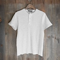 ワッフルヘンリーネックTシャツ　　026604
