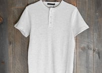 ワッフルヘンリーネックTシャツ　　026604