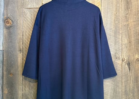 【全3色】　ポンチ素材5分袖カーディガン　43700708