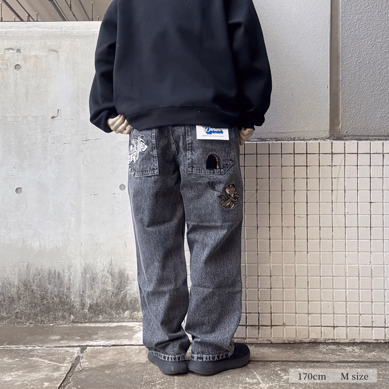 全3色】トムジェリデニムパンツ 24170900 | VARG Giraffe larch