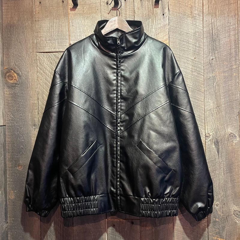 フェイクレザー中綿スタンドジャケット E24205L | VARG Giraffe larch