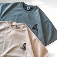 【全3色】ブラッシュポンチ刺繍半袖Tシャツ（A）　　Q26-307-21S