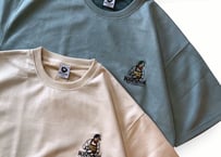 【全3色】ブラッシュポンチ刺繍半袖Tシャツ（A）　　Q26-307-21S